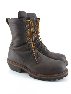Red Wing 2217 Brown LoggerMax Waterproof Steel Toe Work Boot Men Size 11.5 D